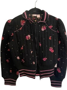 Deadstock Nolita Vintage Y2K Quilted Floral Bomber Jacket - Size M-NWT